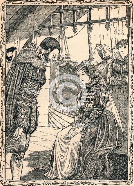 Elizabeth at Traitor's Gate, 1902. Artist: Patten Wilson