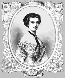Elizabeth Amelia Eugenia, Empress of Austria 1854. Creator: Unknown
