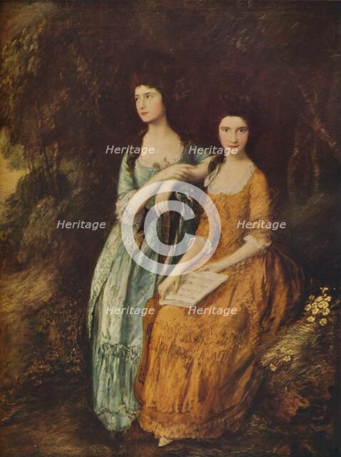 'Elizabeth and Mary Linley', c1772. Artist: Thomas Gainsborough.