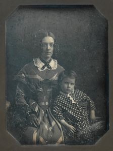Elizabeth Bakewell James and her Son, Frank B. James, ca. 1846. Creator: Attributed to John Plumbe Jr.