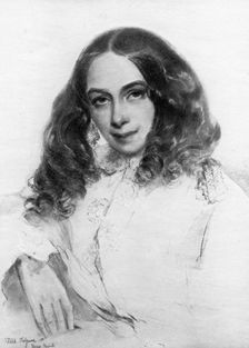 Elizabeth Barrett Browning, British poet, 1859