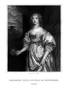 Elizabeth Cecil, Countess of Devonshire, (1824).Artist: John Samuel Agar