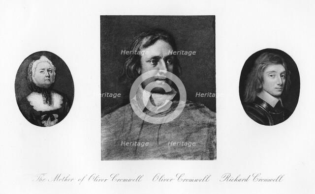 Elizabeth Cromwell, Oliver Cromwell, and Richard Cromwell, (1907). Artist: Unknown