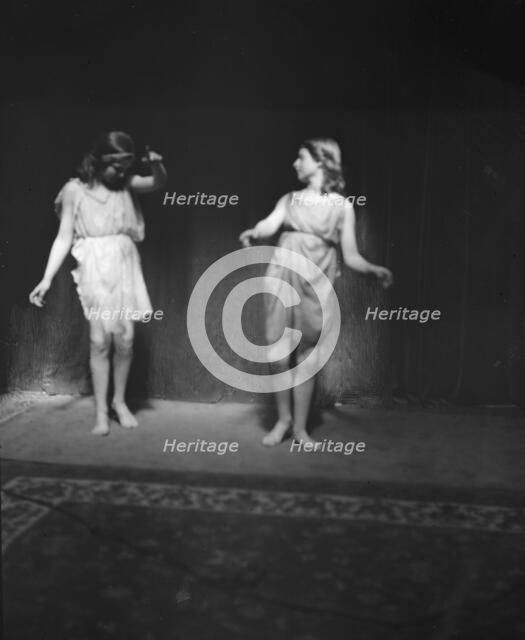 Elizabeth Duncan dancers and children, 1916 or 1920. Creator: Arnold Genthe.