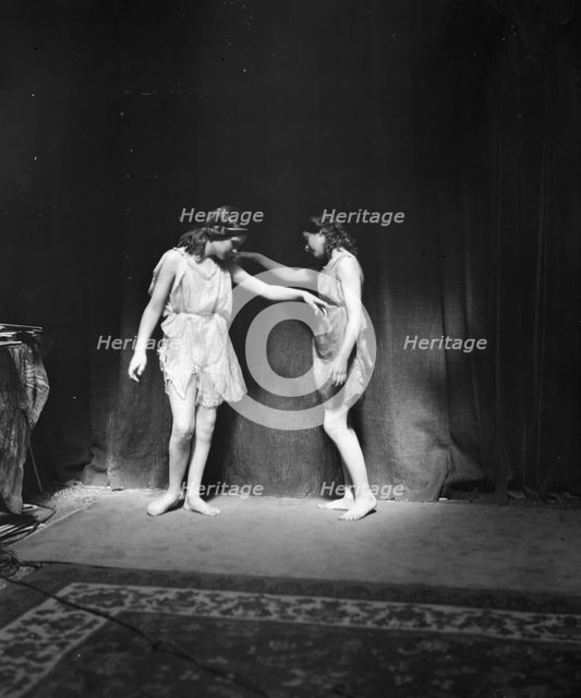 Elizabeth Duncan dancers and children, 1916 Creator: Arnold Genthe.