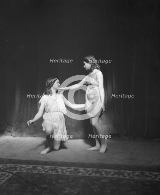 Elizabeth Duncan dancers and children, 1916 Creator: Arnold Genthe.
