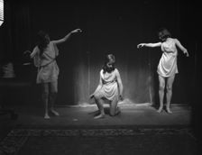Elizabeth Duncan dancers and children, 1916 Creator: Arnold Genthe