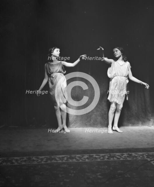 Elizabeth Duncan dancers and children, 1916 Creator: Arnold Genthe.