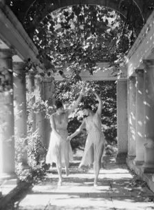 Elizabeth Duncan dancers and children, 1927 Creator: Arnold Genthe