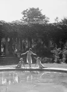 Elizabeth Duncan dancers and children, 1927 Creator: Arnold Genthe