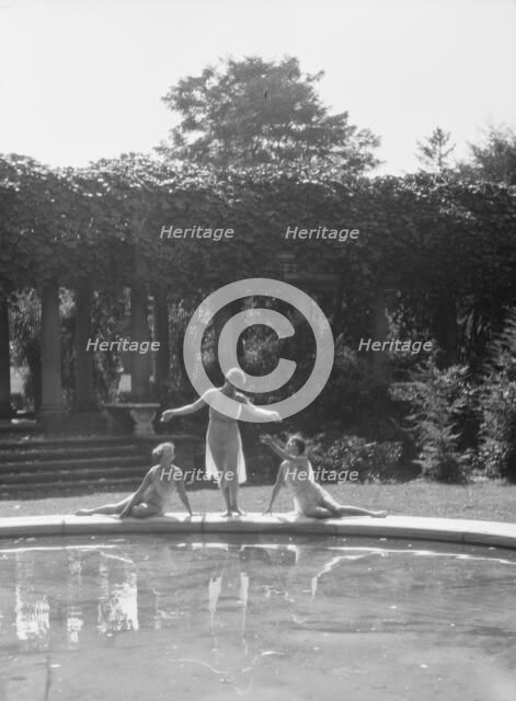 Elizabeth Duncan dancers and children, 1927 Creator: Arnold Genthe.