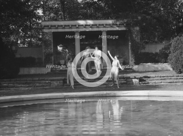 Elizabeth Duncan dancers and children, 1927 Creator: Arnold Genthe.