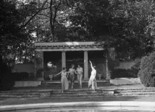Elizabeth Duncan dancers and children, 1927 Creator: Arnold Genthe