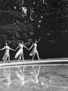 Elizabeth Duncan dancers and children, 1927 Creator: Arnold Genthe