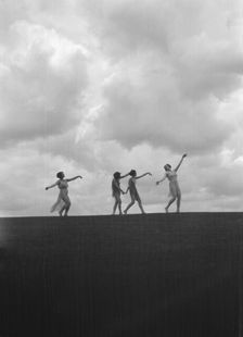 Elizabeth Duncan dancers and children, 1928 Creator: Arnold Genthe