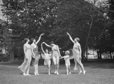 Elizabeth Duncan dancers and children, 1929 Creator: Arnold Genthe