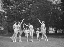 Elizabeth Duncan dancers and children, 1929 Creator: Arnold Genthe