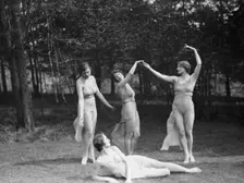 Elizabeth Duncan dancers and children, 1929 Creator: Arnold Genthe