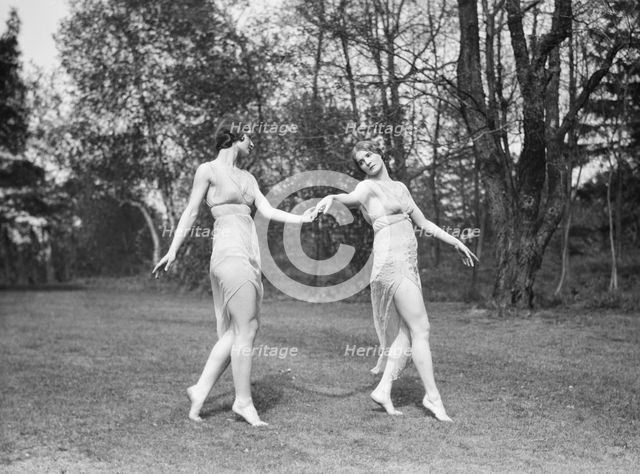 Elizabeth Duncan dancers and children, 1929 Creator: Arnold Genthe.