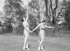 Elizabeth Duncan dancers and children, 1929 Creator: Arnold Genthe