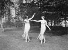 Elizabeth Duncan dancers and children, 1929 Creator: Arnold Genthe