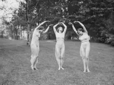 Elizabeth Duncan dancers and children, 1929 Creator: Arnold Genthe