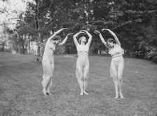 Elizabeth Duncan dancers and children, 1929 Creator: Arnold Genthe