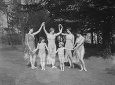 Elizabeth Duncan dancers and children, 1929 Creator: Arnold Genthe