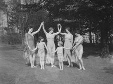 Elizabeth Duncan dancers and children, 1929 Creator: Arnold Genthe