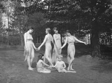 Elizabeth Duncan dancers and children, 1929 Creator: Arnold Genthe