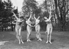 Elizabeth Duncan dancers and children, 1929 Creator: Arnold Genthe