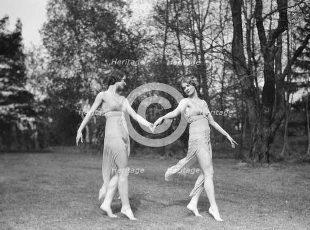 Elizabeth Duncan dancers and children, 1929 Creator: Arnold Genthe.