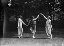 Elizabeth Duncan dancers and children, 1929 Creator: Arnold Genthe