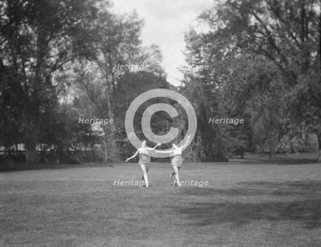 Elizabeth Duncan dancers and children, 1920 Creator: Arnold Genthe.