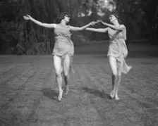 Elizabeth Duncan dancers and children, 1920 Creator: Arnold Genthe