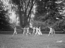 Elizabeth Duncan dancers and children, 1920 Creator: Arnold Genthe