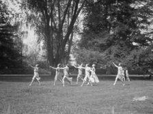 Elizabeth Duncan dancers and children, 1920 Creator: Arnold Genthe