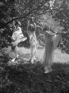 Elizabeth Duncan dancers and children, 1920 Creator: Arnold Genthe