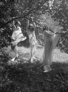 Elizabeth Duncan dancers and children, 1920 Creator: Arnold Genthe