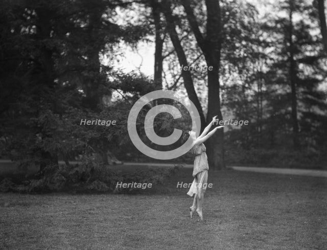 Elizabeth Duncan dancers and children, 1920 Creator: Arnold Genthe.