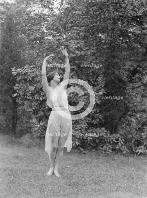Elizabeth Duncan dancers and children, 1920 Creator: Arnold Genthe.