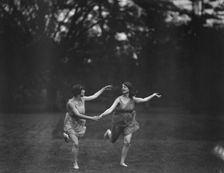 Elizabeth Duncan dancers and children, 1920 Creator: Arnold Genthe