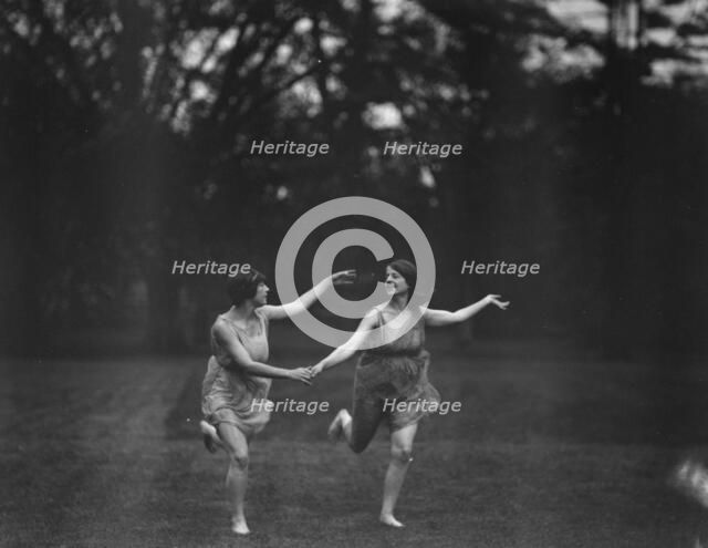 Elizabeth Duncan dancers and children, 1920 Creator: Arnold Genthe.