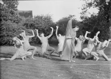 Elizabeth Duncan dancers and children, 1936 Creator: Arnold Genthe
