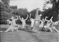 Elizabeth Duncan dancers and children, 1936 Creator: Arnold Genthe