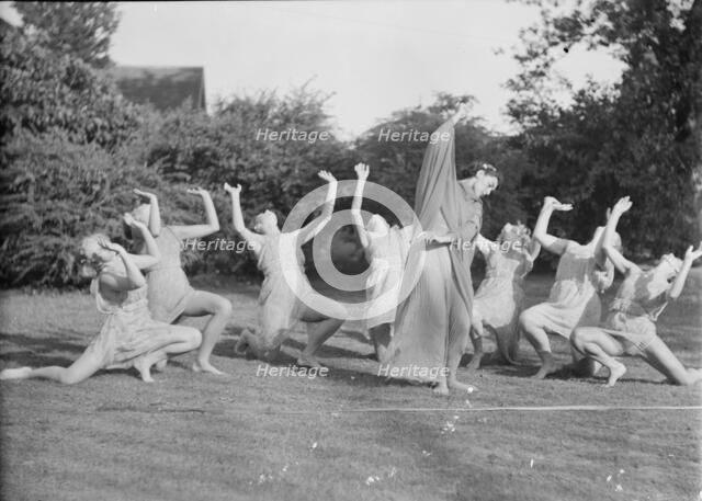 Elizabeth Duncan dancers and children, 1936 Creator: Arnold Genthe.