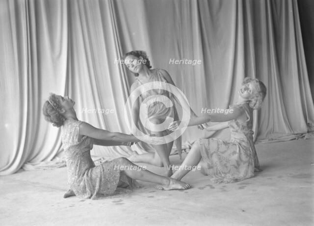 Elizabeth Duncan dancers and children, 1936 Creator: Arnold Genthe.