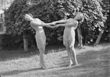 Elizabeth Duncan dancers and children, 1936 Creator: Arnold Genthe