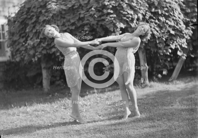 Elizabeth Duncan dancers and children, 1936 Creator: Arnold Genthe.