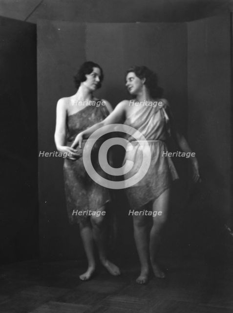 Elizabeth Duncan dancers and children, 1931 Creator: Arnold Genthe.